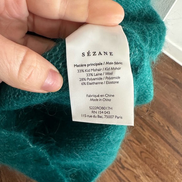 Sezane Angelita Dress Vert Émeraude - Size XS - Picture 6 of 6